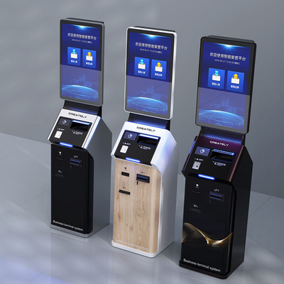 LCD Capacitor Touch Screen Payment Kiosk Pos Terminal บริการลงทะเบียนเงินสด