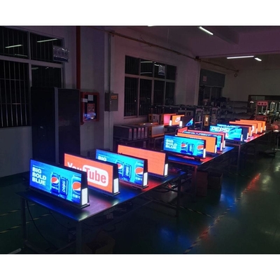 หน้าจอแสดงผล LED บนรถแท็กซี่สองหน้า P2.5 P3.33 P5 หน้าจอแสดงผล AD บนรถยนต์
