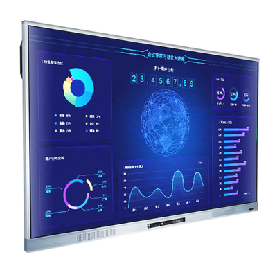 ไวท์บอร์ดแบบโต้ตอบหน้าจอ LCD ขนาด 4k 65 นิ้ว, กระดานดิจิตอลห้องเรียนอิเล็กทรอนิกส์